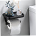 2pcs balacoo Toilet Paper Stand Roll Paper Holder Floating Shelves Bathroom Caddy Sturdy Material Holder Simple Design