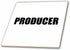 3dRose Producer - Film Industry Job Pride - Black and White Text