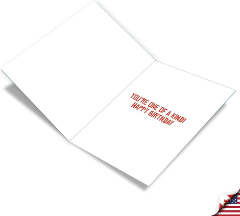 The Best Card Company Big Funny Birthday Paper Card 8.5 x 11 Inch with Envelope - Jumbo Garden Gnomes