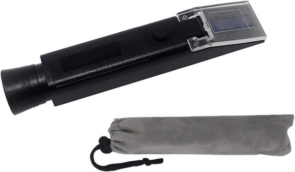 VGVGV Brix Refractometer, Refractometer Sea Salinity Meter Salt Water Concentration Aquarium Handheld Refractometer