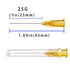 100Pack 25Ga 1 inch Luer Lock Lab Dispensing Accessories for Measuring,Refilling Inks