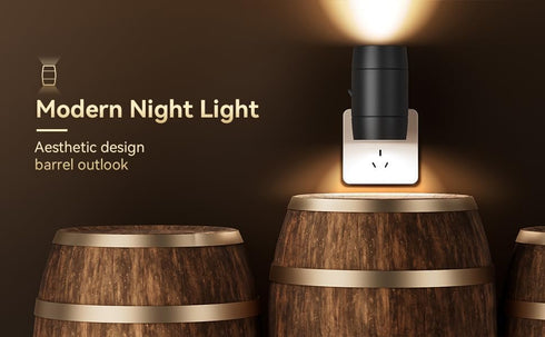 Generic 270 Smart Light Sensor Plug-in Night Light | Brightness Adjustable | Rotation | Automatic Induction |