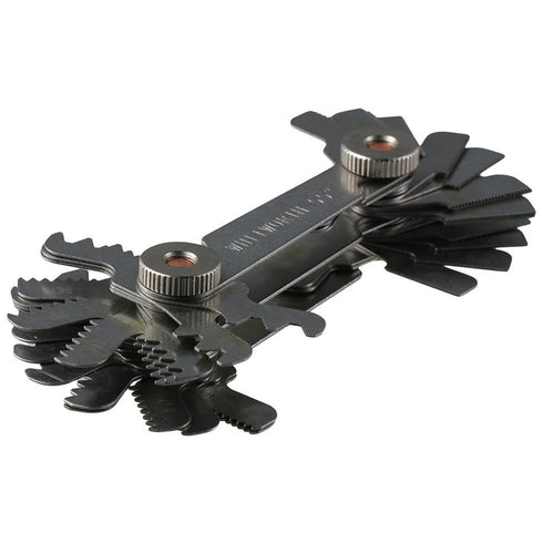 Screw Thread Pitch Cutting Gauge Tool, Stainless Steel Metric Screw Pitch Gauge, 55 Degree & 60 Degree Measuring Tool