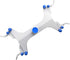 StonyLab Adjustable Double Burette Clamp, Butterfly Style Spring Loaded Lab Accessory for Laboratory