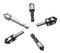 Chiloskit 5pc 5 Flutes 82 Degree Chamfer Countersink Deburring Drill Bit Set for Wood Metal Plastic Tool Kit