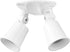 240 GLOBE W Twin Head White Hardwired Switch Activated Security Flood Light, Spotlight, Outdoor, Outside House Lights