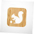 Wooden Carved LED Squirrel Night Light for Bedroom & Living Room