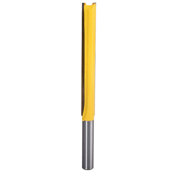 HOHXEN Double Flute Straight Bits, 1/4-Inch Shank Straight Router Bits 3/8 Inch Width