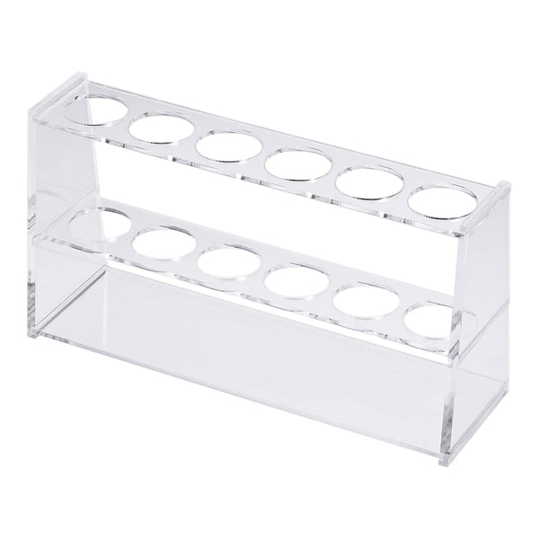 YOKIVE Tube Rack Holder, Acrylic for 100ml Lab Test Tubes (Clear, 6-Sockets)