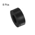 8pcs Rubber Spacer, 1 Inch OD, 0.47 Inch ID, 0.4 Inch Thick Neoprene Round Anti Vibration Isolation Pads, Black, for