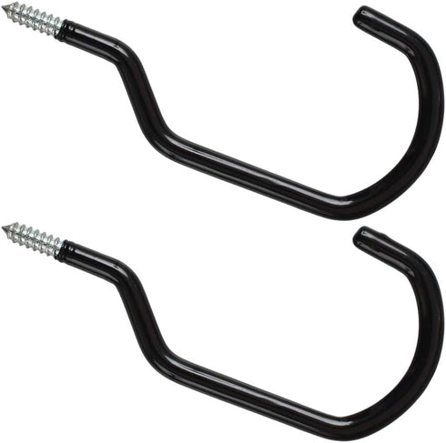 Extra Large Mountain Bike Storage Hook Set, 8 Inches Heavy Duty Garage Hook Set, Pack of 2