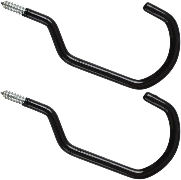 Extra Large Mountain Bike Storage Hook Set, 8 Inches Heavy Duty Garage Hook Set, Pack of 2