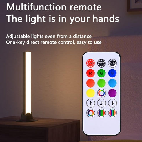 MIHEAL LED Light Bar RGB Lamp,Smart Lighting Tower Starter Kit with Remote for PC, TV, Gaming Room and Computer Case