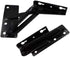 QIAO 2 Pieces 80 Degree Foldable Lift Bracket, Black Spring Hinge for Sofa Lifters