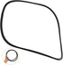 PartyKindom Salon Chair Base Ring Gasket Durable Rubber Floor Protectors for Salon Equipment Easy Installation Ring
