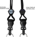 Specialist ID Vertical Top Load Three Card Badge Holder - Hard Plastic with Heavy Duty Breakaway Lanyard