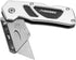 Husky Folding Sure-Grip Lock Back Utility Knife with Single Disposable Blade Included (Colors May Vary)