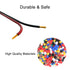 BTF-LIGHTING 32.8ft/10m 2 Pin 20AWG LED Strip Light Ribbon Electrical Extension Cable Wire, Red Black