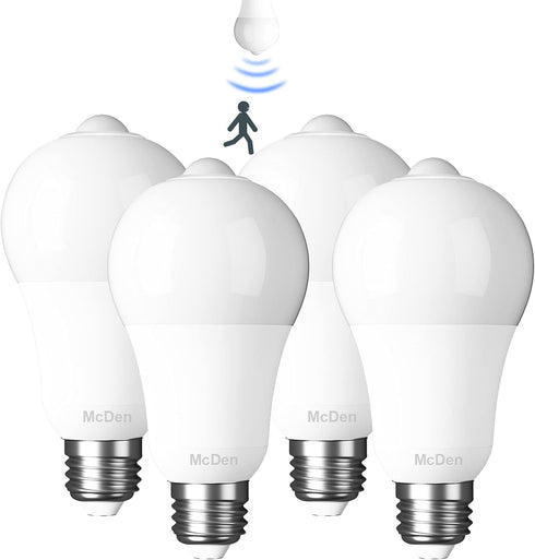 Motion Sensor Light Bulb, Motion Activated E26 Base Dusk to Dawn Security Night Light 13.5W Equivalent 100W