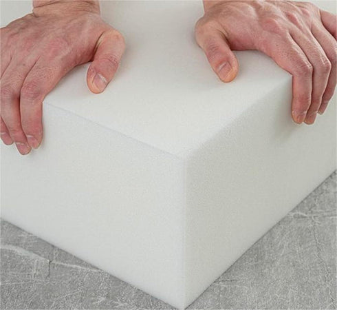 Zanotva Sheet,Custom(2" 59"x14") Square Upholstery High Density Foam White Seat Cushion Replacement for Sofa Couch