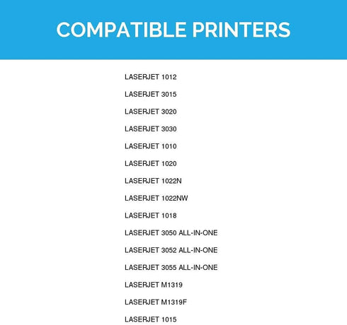 LD Compatible Toner Cartridge Replacements for HP 12A, Black, 2-Pack