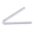 Folding Ruler 100cm 4 Fold Metric Measuring Tool, uxcell ABS for Woodworking Engineer White