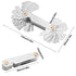 QISF Multi-Purpose 2 Pack Screw Thread Pitch Gauge Tool, Pitch Cutting Gauge Caliper for Measuring