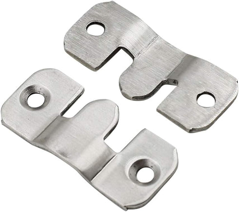 Luomorgo 10 Pack Z-Clips Flush Mount Bracket Heavy Duty Picture Hangers for Hanging Large Picture Displays