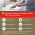 GE Advanced Silicone Caulk, 100% Waterproof, 10 oz Cartridge, Clear, for Kitchen & Bathroom