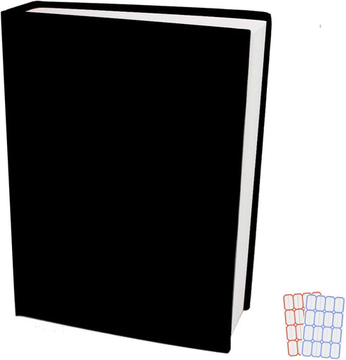 Black Stretchable Jumbo Book Sleeve Covers, Washable Reusable Book Protector for Hardcover Textbooks