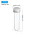 PATIKIL 30ml Plastic Test Tubes with Screw Caps 12Pcs 109x24mm Tubes for Scientific Party Decoration Candy Bead Storage Bath Salt Lab Use, Silver Tone