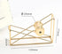 Tape Dispenser Desktop Metal Wire Holder Cutter Stand for Home Office School Stationery Gold