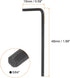20pcs Hex Key Wrench 5/64" L-Shape Hexagon SAE Wrenches Chrome Vanadium Steel Repairing Tool for Home Repair, Black