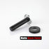 JQK Door Stopper Black, 304 Stainless Steel Sound Dampening Door Stop Bumper Protector, 2 Pack