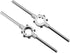 Die Stock Handle Wrench with Removable Round Handle Tools for Woodworking DIY, M7-M9 Metric Round Die Holder, 2pcs