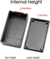 LeMotech Project Box 10 Pieces Black ABS Plastic Electrical Case Small Junction Box for Electronics 2.83 x 1.65 x 0.91