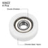 uxcell 608ZZ Ball Bearing Guide Pulley Roller Round Wheel 8x30x10mm Double Metal Shielded (GCr15) Chrome Steel Bearings 4pcs