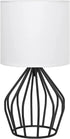 HAITRAL Modern Bedside Table Lamp - Minimalist Small Lamp with Hollowed Out