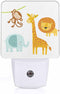 Chrobak LED Night Light,Cute Jungle Animal LED Night Light Plug into Wall with