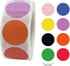 TuNan 4 2000pcs, 1 Inch Packaging Rolls Heart/Round/Paw Prints Stickers Self-Adhesive, Colorful Dogs Paw Circle Labels