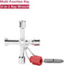 4 in 1 Universal Utilities Key, Multi-Functional Cross Key with Bit for Electrical Cupboard, Train Door, and Valves