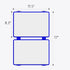 Magnetic Small Dry Erase White Board, 11.5x17” Foldable Desktop Whiteboard for Kids, 4 Writing Sides