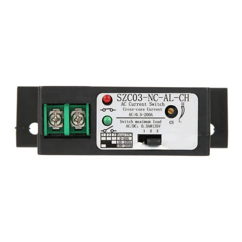 Walfront AC Current Switch SZC03-NC-AL-CH Adjustable Current Sensing Switch for Flash Buzzer Relay and Single-Chip AC