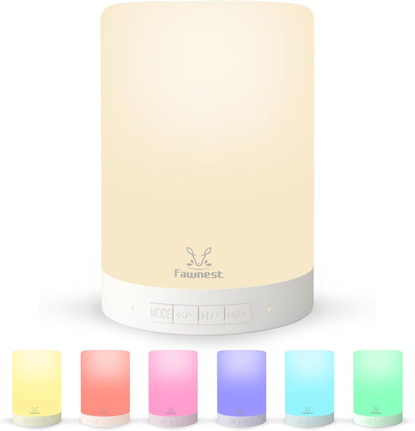 Baby Night Light Nursery Lamp Wireless Speaker Portable Touch Nightlight for Kids