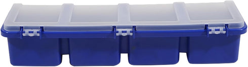 ShanLily 1Pc Small Parts Storage Organizer With Lid Stackable Nail Screw Container Divider Garage Craft Tools Hardware