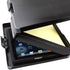 Dexas Duo Clipcase, Portable Double Sided Clipboard Design, 13”x10” Gray/Orange, Office Supplies for Nursing, School,