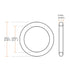 uxcell Silicone O-Rings, VMQ Seal Gasket for Compressor Valves Pipe Repair, 10mm OD 5.2mm ID 2.4mm Width, White, Pack