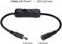 PLCPDM DC5.5x2.1/2.5mm Male to Female Power Extension Cable Cord with Switch-Button for Routers LED Lights