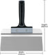 ROLLINGDOG 10 Inch Drywall Taping Knife - Stainless Steel Blade with Threaded End for Extension Pole, Ideal for