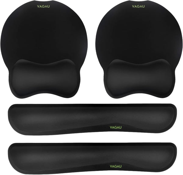 VAGAU Premium Keyboard Wrist Rest and Mouse Pad Wrist Support, Ergonomic Memory